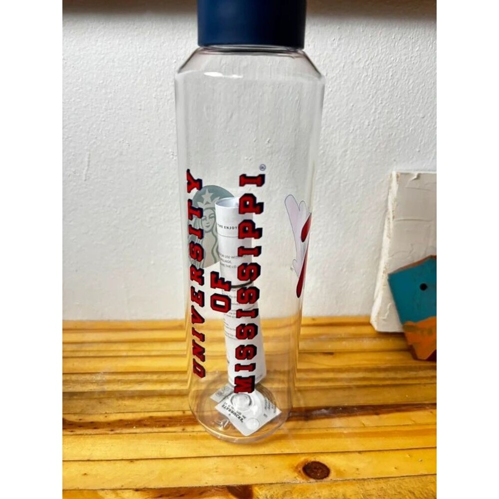 Ole Miss Starbucks 24oz plastic water bottle